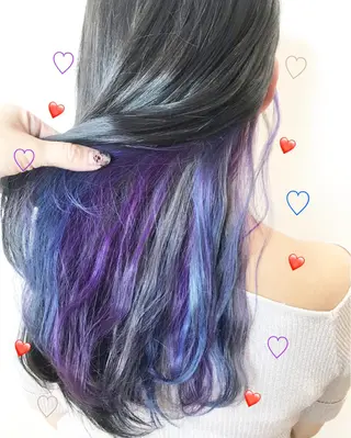 セミロング カラー 新宿駅近♡個室 ♡関口三都季🌜のヘアスタイル