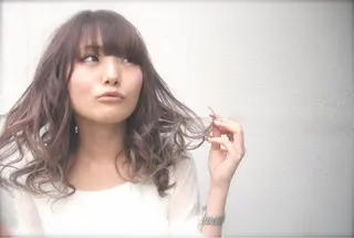 ミディアム カラー インナーカラー/天神 ブリーチ/吉田のヘアスタイル