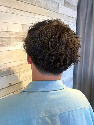ショート パーマ 🐥波巻き/メンズ/ ショート🐥いとみなのヘアスタイル