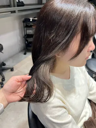 ミディアム ✨髪質改善矯正× ブリーチ✨YU-KIのヘアスタイル