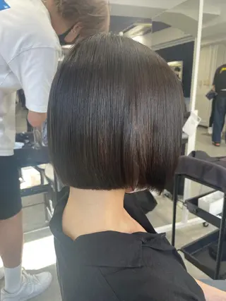 ミディアム カラー ベージュカラー💖 やすひろのヘアスタイル