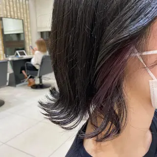 ミディアム equal銀座 黒田💚のヘアスタイル