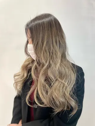 セミロング カラー HIKARU店長/ ✨️髪質改善のヘアスタイル