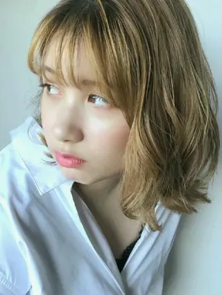 ショート カラー ヘアアレンジ 【南越谷/新越谷】 Anne(諳 アン)のヘアスタイル