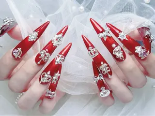 ロング エクラ ネイルのネイルデザイン