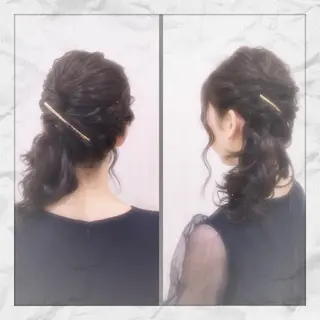 セミロング ヘアアレンジ ヘアセット/着付け 𓇼 まつもと𓇼のその他イメージ