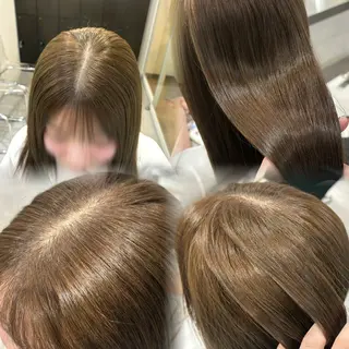 セミロング カラー ヘアアレンジ 透明感ｶﾗｰ/顔周り ｶｯﾄ🌸ｻｸﾗ🌸のヘアスタイル