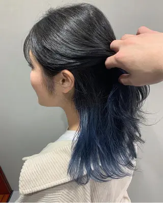 セミロング カラー 浦野 剛志のヘアスタイル