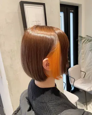 セミロング カラー 🤍haruna 🤍SUIのヘアスタイル