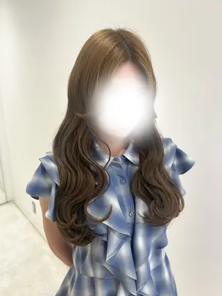 ロング ハイトーン🌟/ 暖色カラー/あこ🎀のヘアスタイル