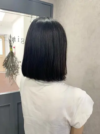 ミディアム giniro ホソミのヘアスタイル