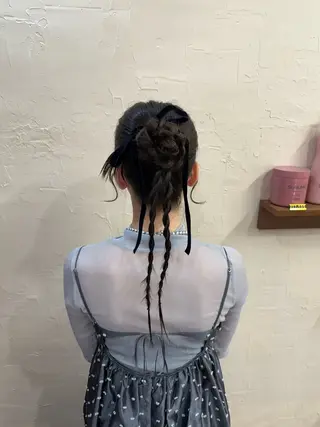 ロング ヘアアレンジ まとまるボブ🌼 アレンジ🌼鴨下穂香のヘアスタイル