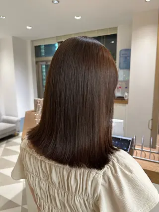 セミロング 安丸 結夏のヘアスタイル