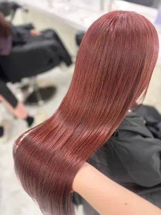 ロング 🎀暖色カラー🎀 韓国ヘア まなかのヘアスタイル