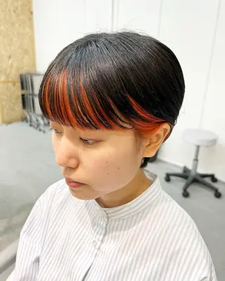 カラー ボブ/艶カラー ✨SUKURI 玉造のヘアスタイル