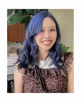 ミディアム mickey Yuinaのヘアスタイル