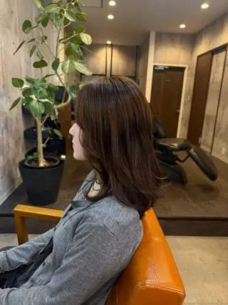 ミディアム 立山 綾華のヘアスタイル