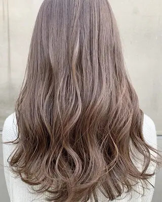ロング カラー 【渋谷で人気】艶髪× 髪質改善/ツヤカラーのヘアスタイル