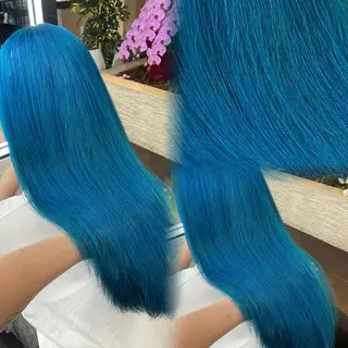 ロング カラー ヘアアレンジ 透明感カラー/推しカ ラー☁️JURAのヘアスタイル