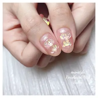 ミディアム ネイル 🐾enen style 🐾のネイルデザイン