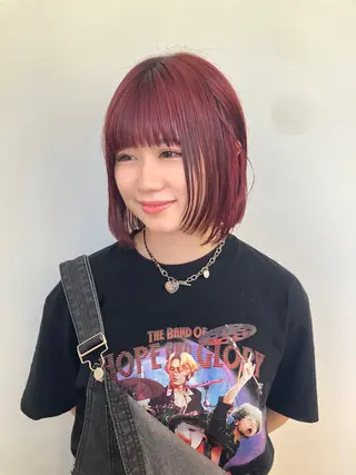 ミディアム カラー 🎀ピンクベージュ/ 梅田/茶屋町🎀のヘアスタイル