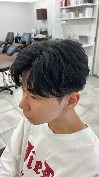ショート パーマ メンズ 🏆メンズヘア特化 🥇代表りんぺーのヘアスタイル