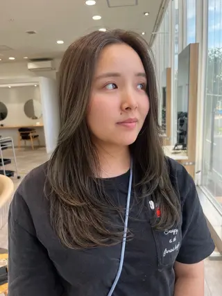 ロング カラー cana 札幌レイヤースタイルのヘアスタイル
