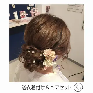 セミロング カラー パーマ ヘアアレンジ メンズ キッズ ネイル マツエク・マツパ アイブロウ brille ~eyelash~のヘアスタイル