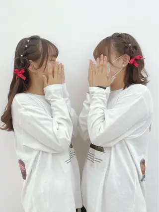 ロング ヘアアレンジ CARELLY Rukaのマツエク・マツパデザイン