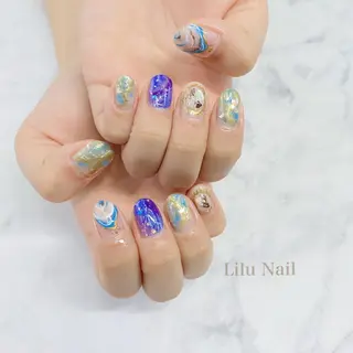 ネイル モチの良さ◉ フィルインネイル♡のネイルデザイン