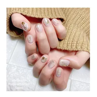ミディアム ネイル 🐾enen style 🐾のネイルデザイン