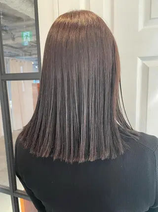 セミロング カラー ヘアアレンジ REONA🪽✨薬院 レイヤーカット🫧のヘアスタイル