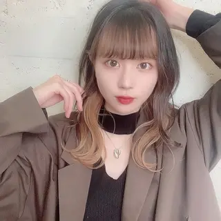 セミロング カラー 垢抜けレイヤー✂️ RYOTAのヘアスタイル