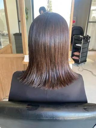 ミディアム FERIA池田 石田較貴のヘアスタイル
