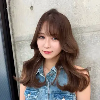 ロング カラー あいり／艶髪 、透明感カラー🩶のヘアスタイル