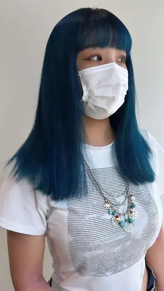ミディアム カラー 大人ボブと似合 わせカラー/馬場 翼のヘアスタイル
