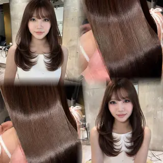 ロング 小原 泉のヘアスタイル