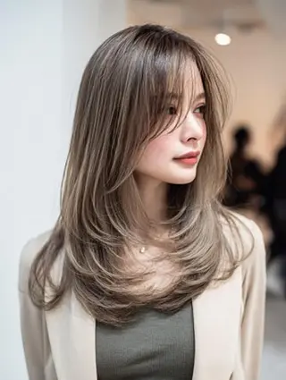 セミロング 生艶髪＆レイヤー🔔 渋谷お薦めNo.1✨のヘアスタイル