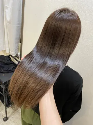 セミロング カラー 髪質改善矯正特化 🇰🇷amiruのヘアスタイル