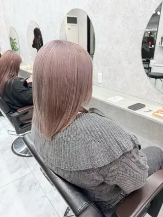 ショート カラー 🌺ハイトーン🌺 矢葺 なぎさ🌺🌺のヘアスタイル