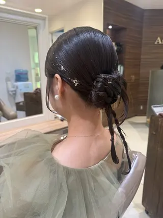 ミディアム ヘアアレンジ 韓国ヘアメイク🎀/ 縮毛矯正✨山本媛香のヘアスタイル