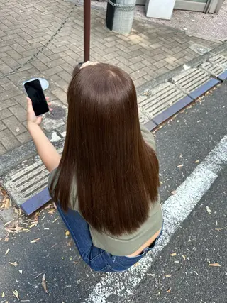 ロング カラー 鈴木 詩穂のヘアスタイル