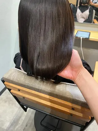 セミロング カラー パーマ ヘアアレンジ メンズ キッズ ネイル マツエク・マツパ アイブロウ 久木原 ゆりのヘアスタイル