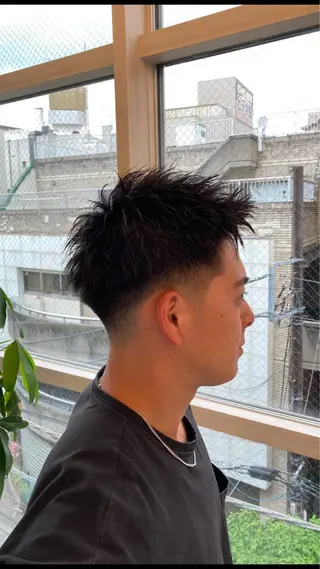 メンズ スパイキーショート 浦和メンズ美容師のヘアスタイル