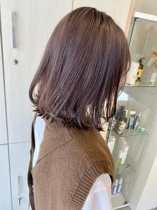 ミディアム カラー ハイトーン×似合わせ 🌱中川慎之介のヘアスタイル