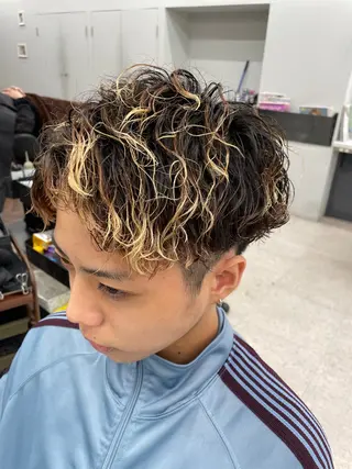 パーマ メンズ 京都河原町 メンズパーマ助川龍哉のヘアスタイル