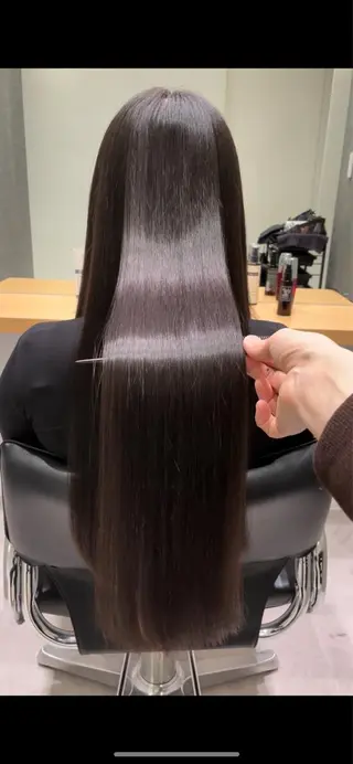 セミロング 髪質改善ヘアケア 艶髪特化/上田のヘアスタイル