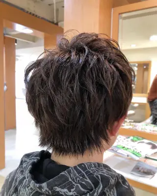 ショート メンズ ニュアンスカラー🫧 加納のヘアスタイル