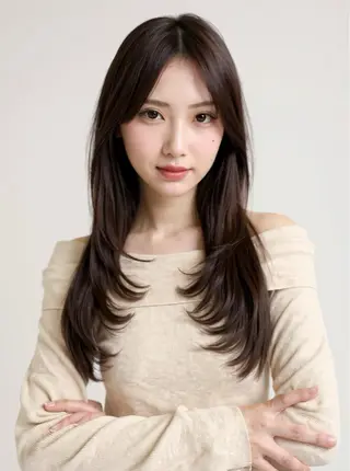 ロング 結衣 髪質改善モデル募集中のヘアスタイル