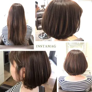ショート カラー 澤田 彩香のヘアスタイル
